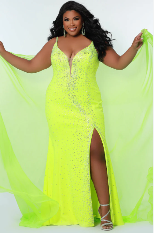 Sydney's Closet JK2218 Size 20 Lemon